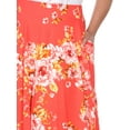 thumbnail image 3 of White Mark Women's Plus Size Floral Midi Skirt, 3 of 4
