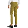 thumbnail image 3 of Lars Amadeus Plaid Dress Pants for Men's Contrast Color Formal Pants, 3 of 4