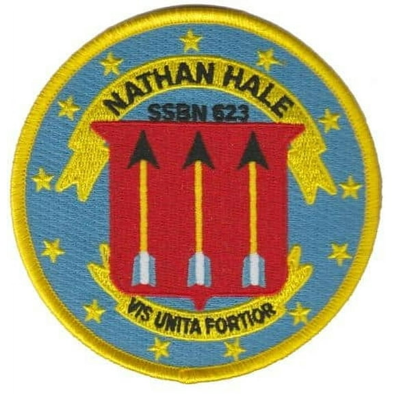 USS Nathan Hale SSBN-623 Patch– Plastic Backing