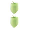 thumbnail image 3 of Billuyoard Bufanda de baba para mascotas, portátil, cálida, para mantener el calor, accesorios de toalla triangulares decorativos ajustables encantadores, verde fluorescente 2piezas Billuyoard CBP281047, 3 of 6