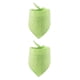 thumbnail image 4 of Greeniant Bufanda de baba para mascotas Manteniendo caliente Toalla triangular adorable Verde fluorescente verde fluorescente 2piezas Greeniant CBP281047, 4 of 6