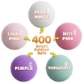 thumbnail image 5 of BalanceFrom 800-Count Play Pit Balls Toy Set for Kids with Mesh Bags, Pastel Colors, 5 of 8