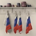 thumbnail image 2 of Russian Flag Wooden Tea Towels Set of 6 Kitchen Dish Cloth with Hanging Loop, 18"x28"Lint-Free Absorbent Towel for Kitchen Drying Wiping and Cleaning, 2 of 7