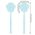 thumbnail image 2 of 2 Pcs Fly Swatter Plastic Strong Flexible Manual Fly Swat Set Dog Long Range Handles Indoor and Outdoor Racket for Mosquito, Bee, Flies - Blue, 2 of 3
