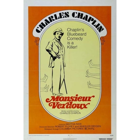 Monsieur Verdoux Movie Poster Print (27 x 40)