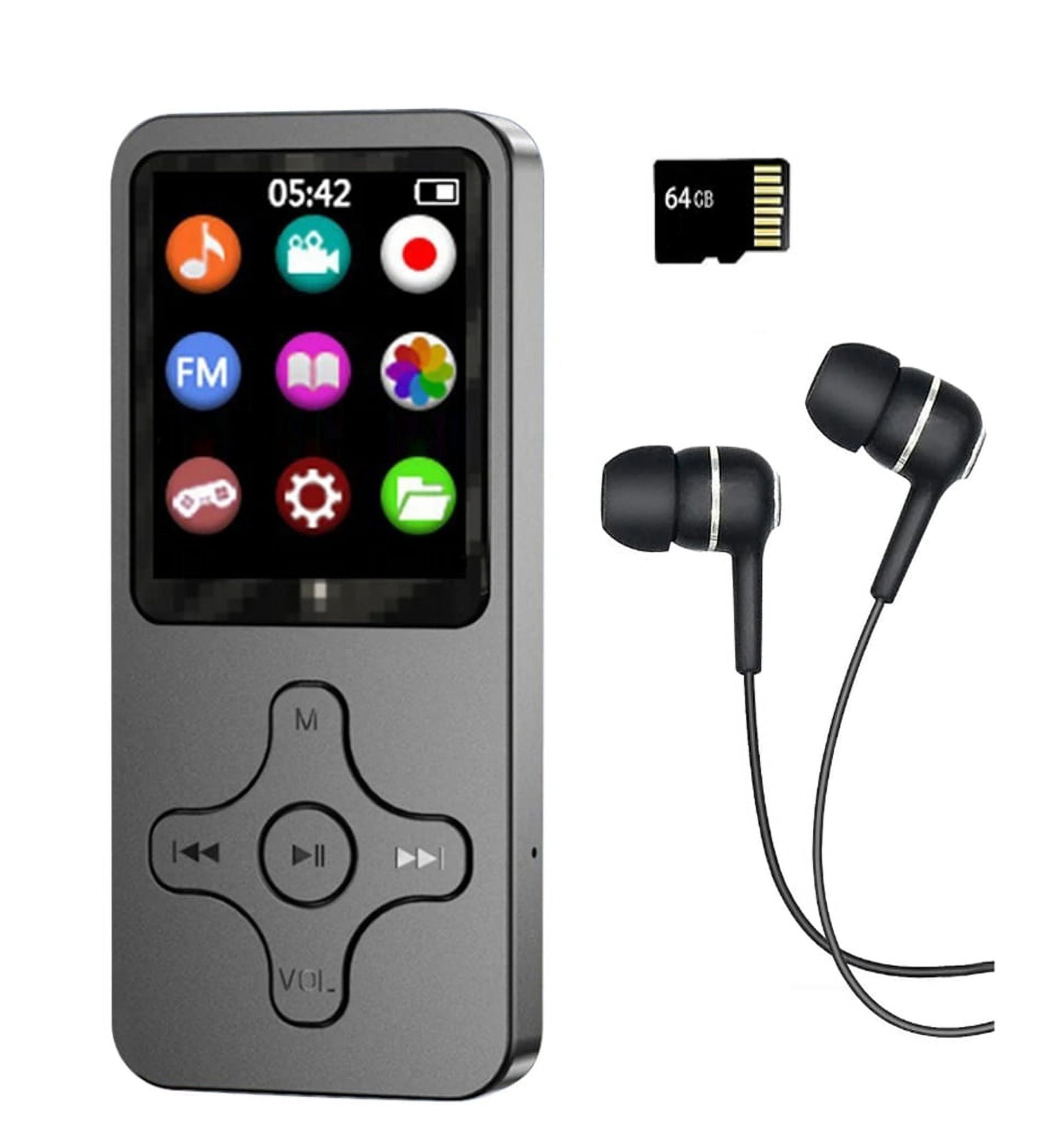 Reproductor de MP3 de 64GB, Bluetooth 5.0, Oilsky Portátil Digital