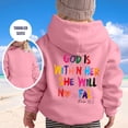 thumbnail image 7 of Girls Casual Printed Hooded Sweatshirt with Round Neck Long Sleeve Comfort Pullover for Everyday Wear, 7 of 7