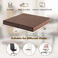 thumbnail image 4 of Costway 10 PCS Seat Cushions Gel Memory Foam Non-slip Bottom Dining Office 18"x18" Brown, 4 of 10
