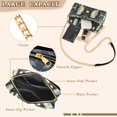 thumbnail image 3 of FORMRS Women Crossbody Purse with Chain Strap Vegan Leather Shoulder Handbag, Mystical Owls Pattern, 3 of 7