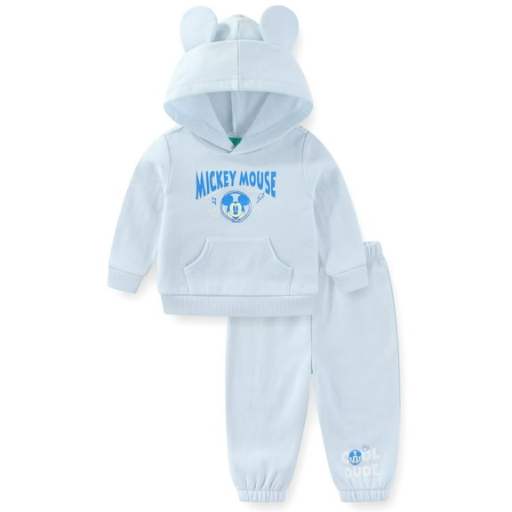 Disney Mickey Mouse Hoodie with Ears and Pants Set (Baby Boys), 2 Piece Set, Sizes 3M-24M