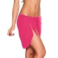 thumbnail image 4 of Swimsuit Coverups for Women Sarong Beach Bikini Wrap Sheer Short Skirt Scarf for Swimwear 2026 Hot Pink One Size, 4 of 4
