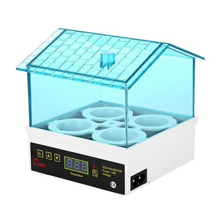 

ERTUTUYI 4 Eggs I ncubator Auto Temperature Control Hatcher Easy to Observe with LED