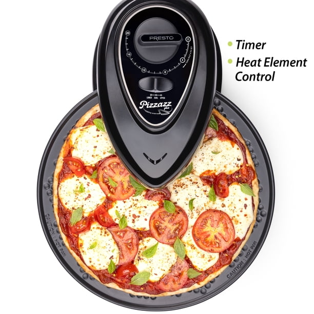 Presto Pizzazz Plus Rotating Pizza Oven, 03432 Black - Walmart