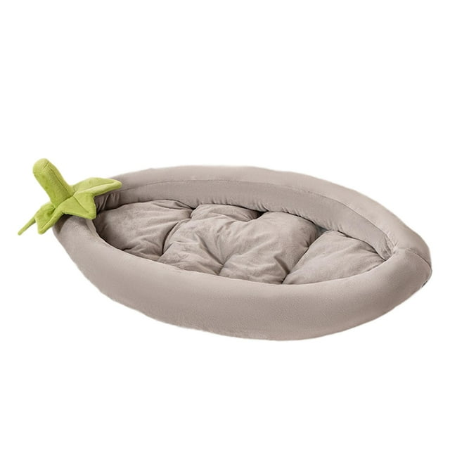 Cama Nido Extraíble con Forma de Berenjena para Perros Y Gatos. Cómodo Forro con Cojín para Gatos Pequeños Y Grandes, Ideal para Camping, Perreras Y V XXL