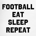 thumbnail image 3 of CafePress - Football Eat Sleep Repeat Pajamas - Men's Light Loose Fit Cotton Pajama Set, 3 of 7