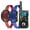 Blue Red Nylon, variant on No Shock Dog Training Collar For 2 Dogs,Rechargeable&Waterproof Dog Vibration Collar,No Shock Dog Collar with Remote, Up to 1600Ft Remote Range Dog Bark Collar
