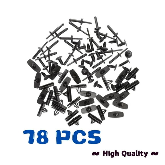 Full Fender Flare Hardware Clip Mounting Kit 78PCS for Jeep Wrangler JK Sahara