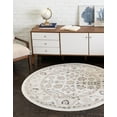 thumbnail image 4 of Rugs.com Aurelia Collection Rug – 7 Ft Round Ivory Medium-Pile Rug Perfect For Kitchens, Dining Rooms, 4 of 4