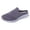 Purple, variant on Breathable Mules for Women Memory Foam Slip on Sneakers Knit Flat Shoes Lightweight Comfortable Walking Shoe Size 8 Black