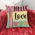thumbnail image 3 of Cheapark Valentine's Day Romantic Printed Pillow Cushion - Soft Comfortable Linen Set for Sofa Bedside Window, Love-Themed Design, Thoughtful Gift for Girlfriend to Enhance Coziness, 3 of 6