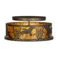 thumbnail image 3 of Meyda Tiffany 51239 Ducks In Flight 2 Light 16" Wide Semi-Flush Drum Ceiling Fixture -, 3 of 6