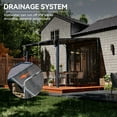 thumbnail image 3 of Sunmthink Outdoor Hardtop Gazebo for Patio 10' x 8', Small Wall-Mounted Lean to Gazebo Pergola with Roof, 3 of 8
