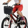 thumbnail image 4 of Kids Bicycle Basket, Children Plastic Front Handlebar Bike Basket for Storage, Black, 4 of 6