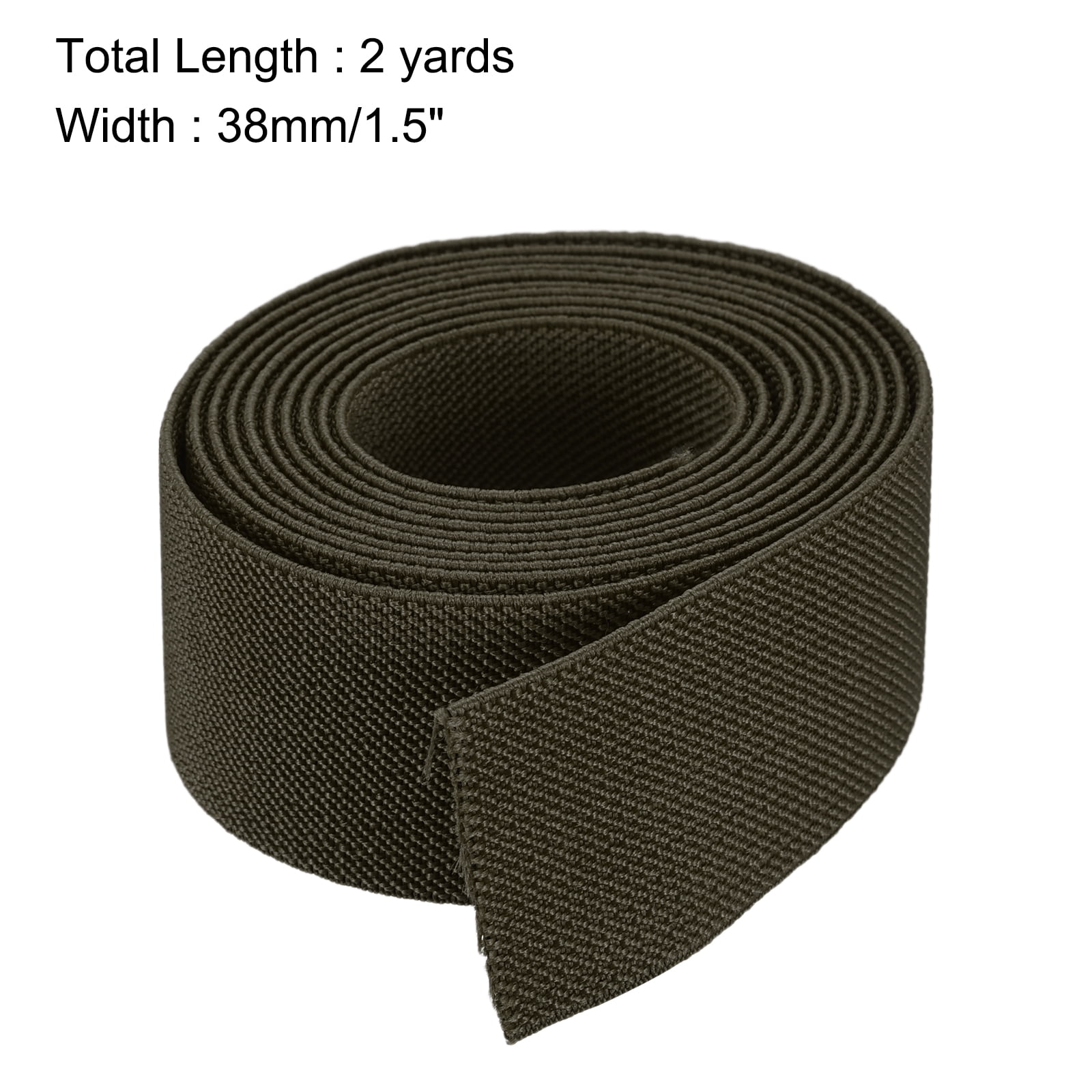 Bande Élastique Noire Pour Couture/Ceinture - 6 Yards (5.5m) X 3.6cm, Marque Zaplyte, Neuf