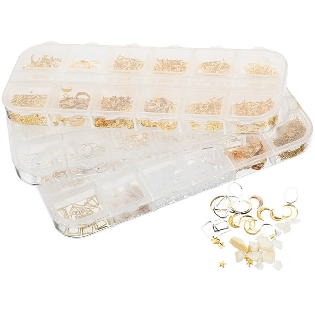 3 Boîtes de Remplisseurs de Résine en Alliage Époxy Chic Fournitures de Remplissage Accessoires DIY