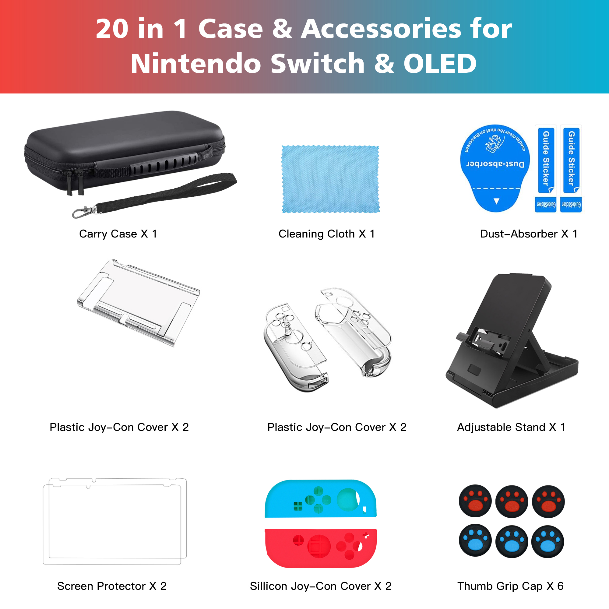 KIMHY Nintendo Switch 22-in-1 Accessory Kit photo 8