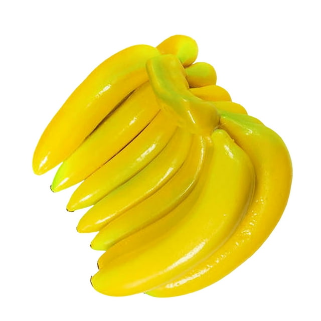 Desktop Ornament Bananas 13 Bunch Lifelike Banana Cluster Decoration for Photography Props Kitchen Party Display Realistic Fruit Model