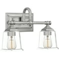thumbnail image 4 of Quoizel Nicholas 2-Light Bathroom Vanity Light in Brushed Nickel, 4 of 4