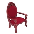 thumbnail image 2 of Casa de muñecas 1:12 Silla retro de madera con respaldo alto Accesorios para casa de muñecas Kearding WJ4206-00B, 2 of 6