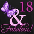 thumbnail image 3 of CafePress - Fabulous 18Th Birthday For Girls Women's Dark Paja - Women's Short Sleeve Print T-Shirt and Pants Dark Cotton Pajama Set, 3 of 7