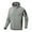 Gray, variant on Xzbqbs Men's Track Jackets Casual Fleece Lightweight Full-Zip Solid Hooded Coats Workout Running Athletic Jacket With Zip Pockets