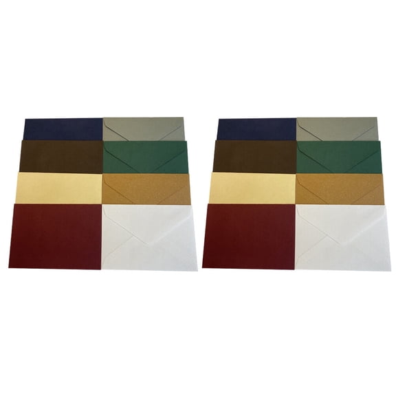 NICEXMAS 16Pcs Wedding Envelopes Assorted Color Premium Paper for 5x7 Invitation Cards