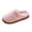 B-Pink, variant on Women's Winter Plush Slippers Closed Toe Cozy Faux Fur Open Backthick Sole House Shoes with Non Slip Grip for Home B-Pink