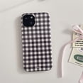 thumbnail image 3 of Funda de teléfono con diseño de celosía elegante y sencilla para iPhone 16, 15, 14, 13, 12, 11 Pro Max, XS, XR, XSMax, 6, 7, 8 Plus, carcasa rígida de PC HD brillante, 3 of 5