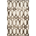 thumbnail image 2 of Safavieh Dip Dye Rosanne Distressed Area Rug, Ivory/Chocolate, 5' x 8', 2 of 11