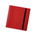 thumbnail image 3 of Carpeta de tarjetas 12 bolsillos Carpeta de tarjetas deportivas Diseño de correa 480 tarjetas Álbum de colección de tarjetas de doble protección para Rojo, 3 of 8