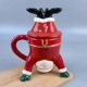 thumbnail image 4 of Taza De Cerámica Navideña, Creativa Y Bonita, Con Dibujo De Muñeco De Nieve Y Papá Noel, Para Oficina, Hogar, Restaurante, Cafetería O Tetería., 4 of 4