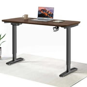 MotionGrey - Electric Motor Height Adjustable Standing Desk, 140 x 60 cm, Ergonomic Stand Up Desk, Adjustable Computer Sit Stand Desk Stand - Motorized Desk Frame with Table Top