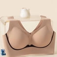 thumbnail image 4 of qelini Wireless Bras for Women Plus Size Seamless Full Coverage T-Shirt Bra with Soft Support & Back Smoothing for Everyday Wear, 4 of 7