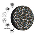 thumbnail image 4 of Salouo Paw Animal Print Spare Tire Cover 14-17 inch Spare Tire Protector Universal Tough Tire Wheel Cover for Trailer SUV and Truck-15 inch, 4 of 6