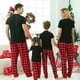 thumbnail image 4 of Merry Xmas Letter Print Family Pajamas Set Short Sleeve T-Shirt+Long Pants 2 Pieces Home Suit Mom Dad Kids Matching Outfits Pjs, 4 of 4