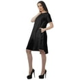 thumbnail image 5 of Moomaya Short Sleeve Dresses Plus Size Women Scoop Neck Mini Tunic Dress, 5 of 6