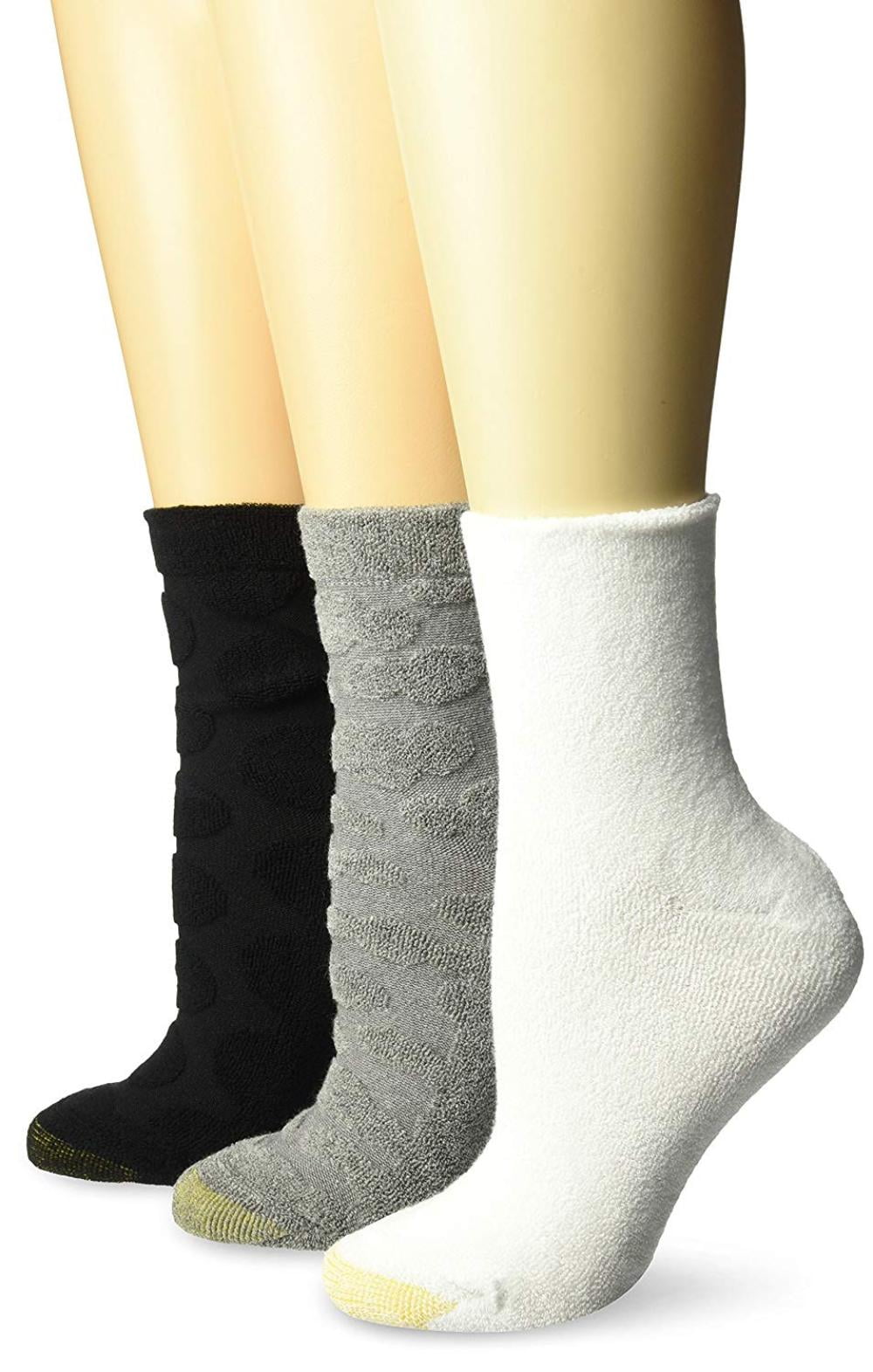 GOLDTOE Gold Toe Women's Ultra Soft Walking On Clouds Cushion Crew