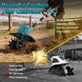 thumbnail image 4 of 20V Cordless Electric Tiller, 10-inch Garden Cultivator, 360RPM, Lightweight Labor-saving, 4.0Ah Battery & Fast Charger, 4 of 5