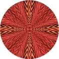 thumbnail image 1 of Ahgly Company Indoor Round Patterned Red Area Rugs, 8' Round, 1 of 1
