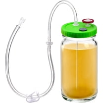 1 Pcs Wide Mouth Liquid Culture Lids with Extraction Tubing, Liquid Media Extractor Cap for Mushroom Liquid Culture